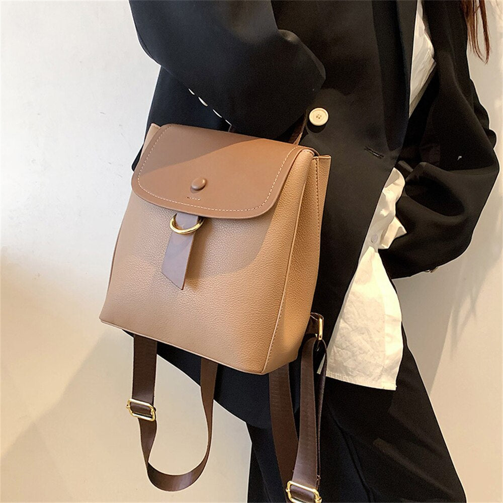 Luxury Designer High Quality Leather Women's Backpack