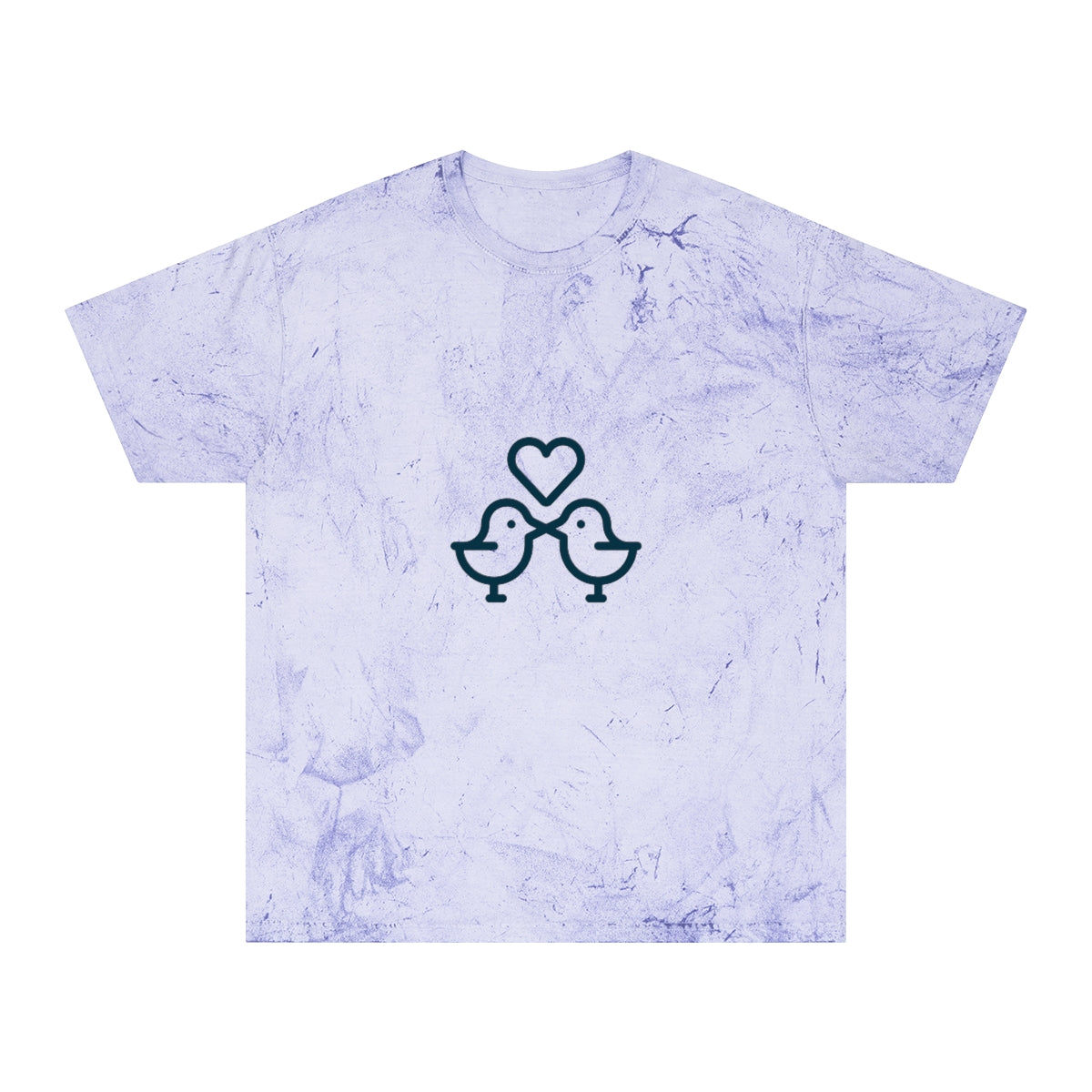 Romantic-hearts Unisex Color Blast T-Shirt