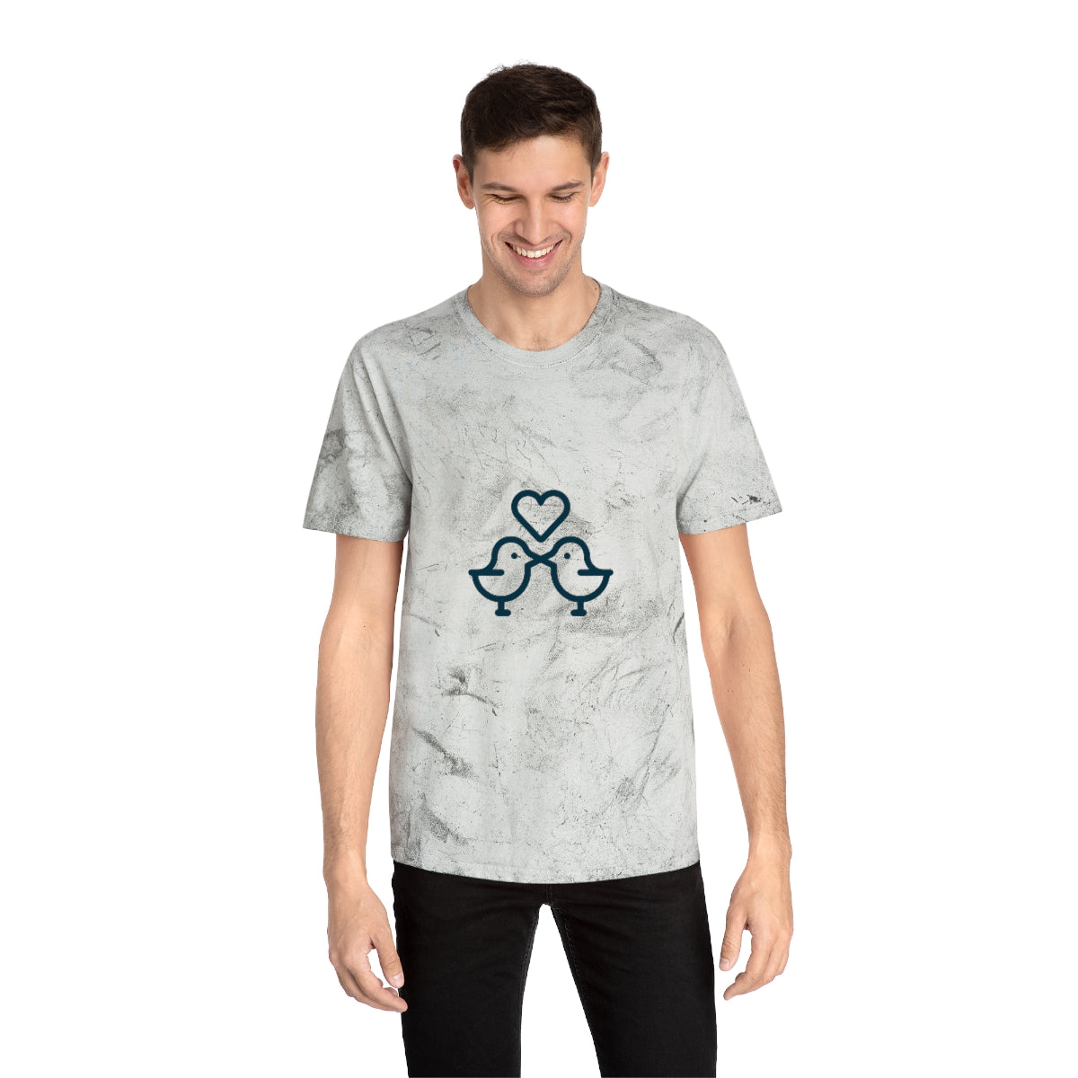 Romantic-hearts Unisex Color Blast T-Shirt