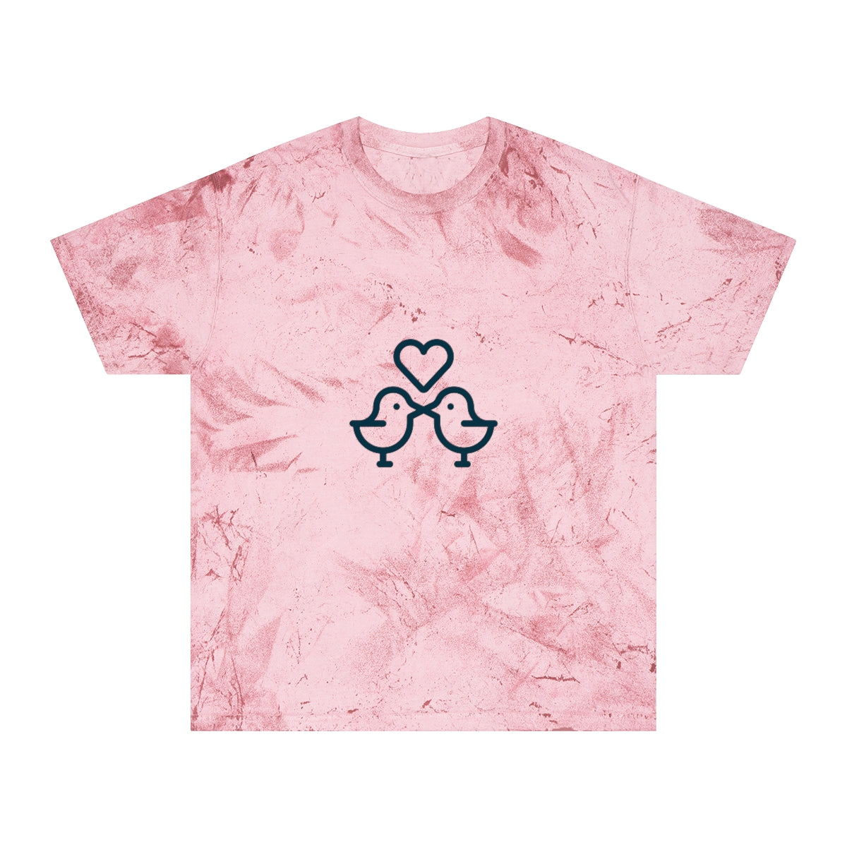 Romantic-hearts Unisex Color Blast T-Shirt