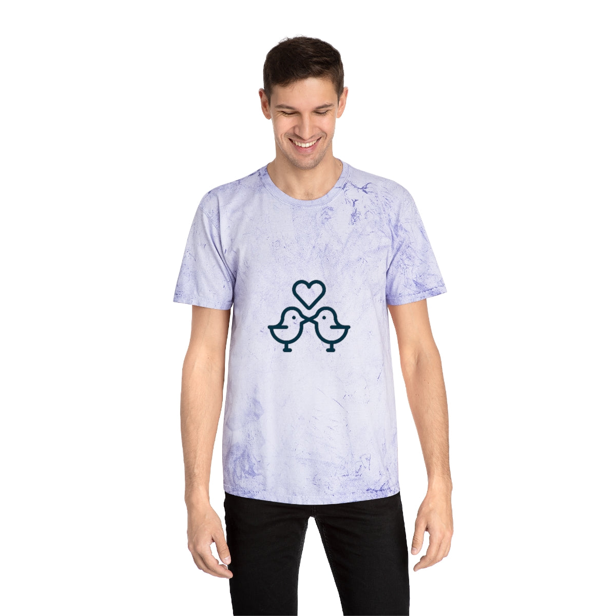 Romantic-hearts Unisex Color Blast T-Shirt