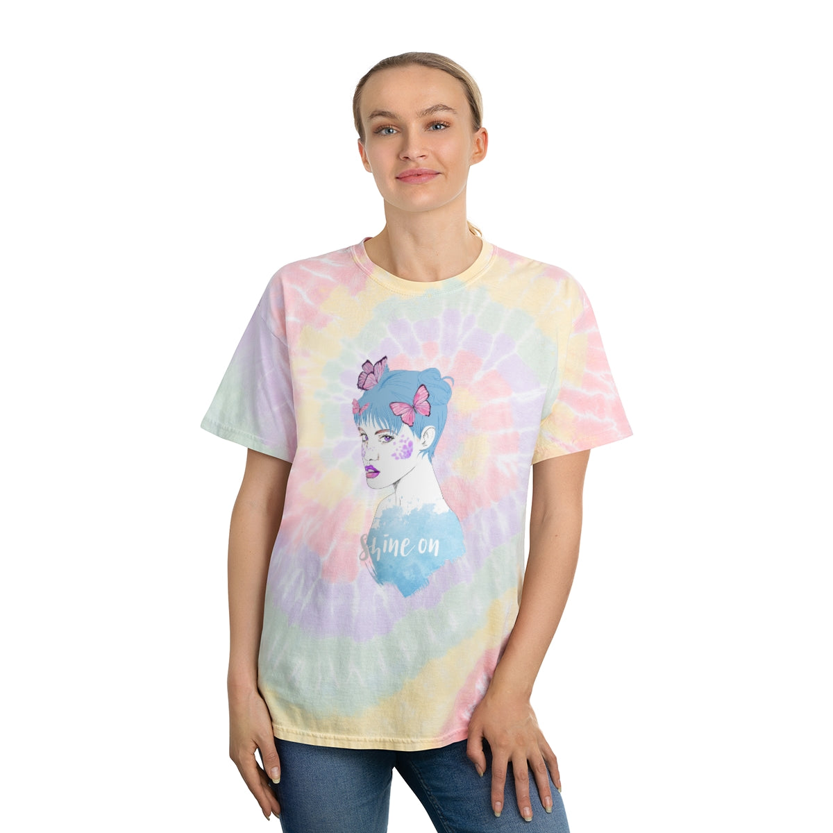 Shin On Tie-Dye Tee, Spiral