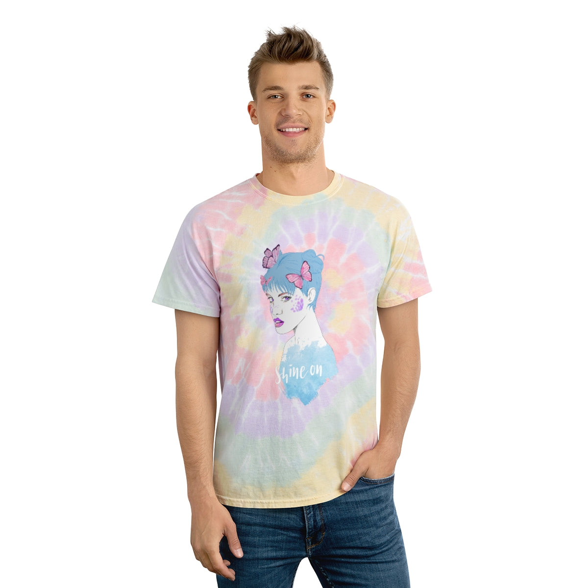 Shin On Tie-Dye Tee, Spiral