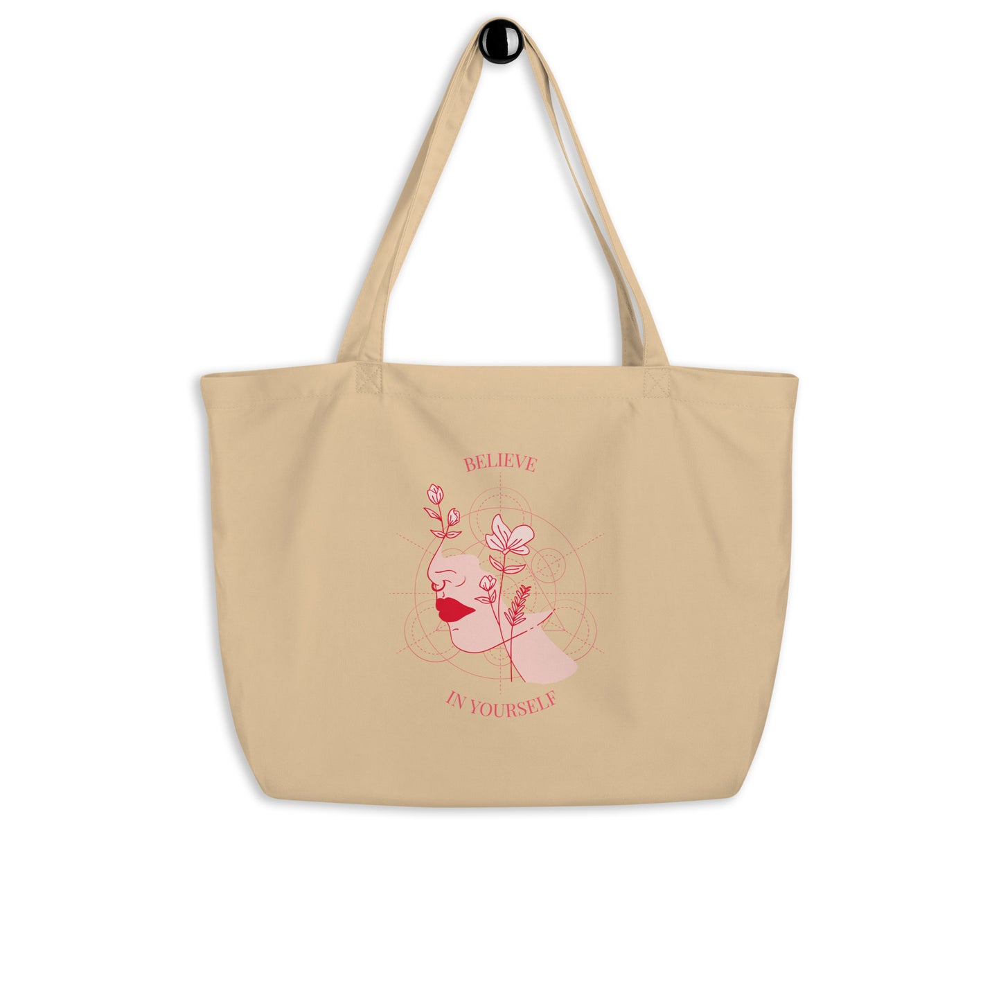 Large organic tote bag