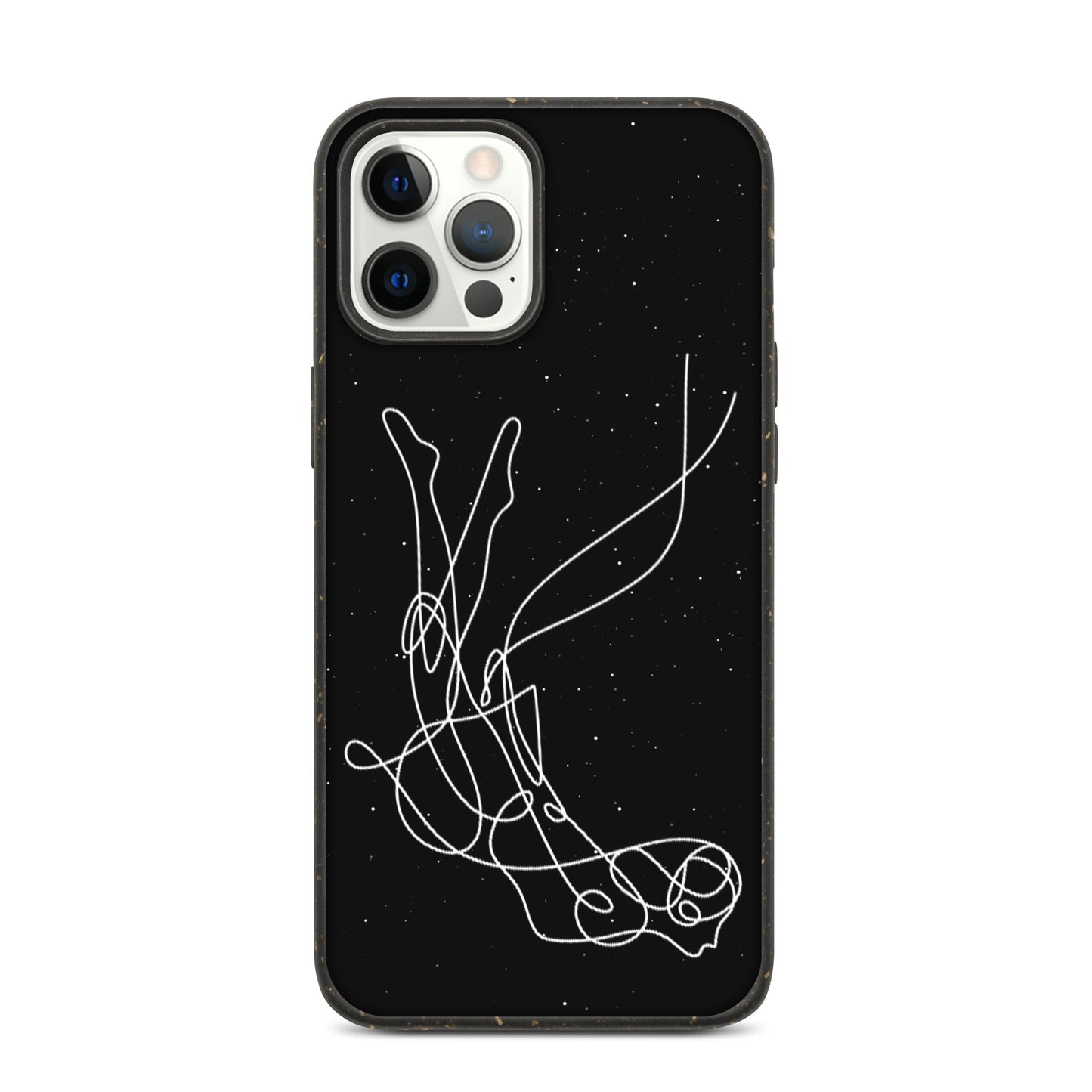 Black Speckled iPhone case