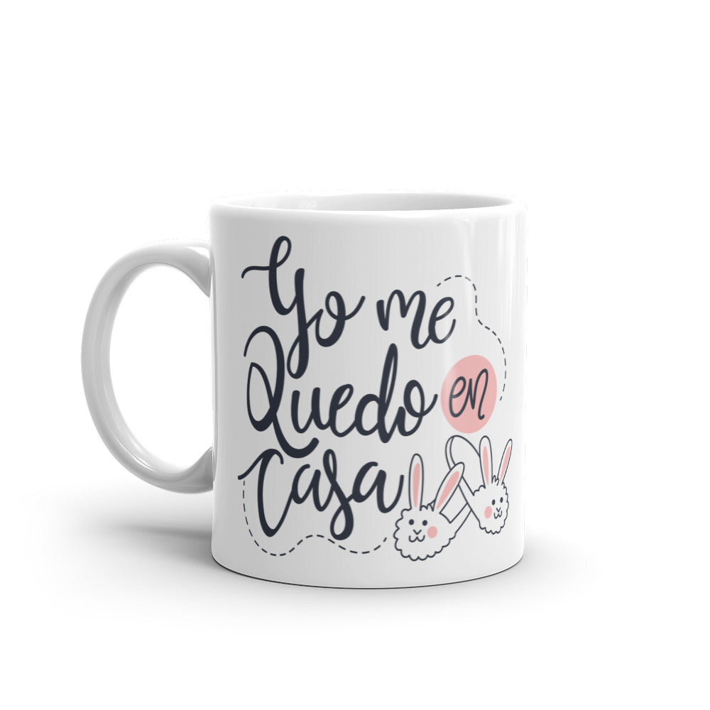 White glossy mug